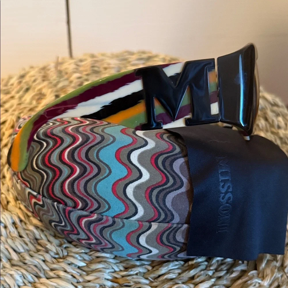 Missoni Multicolor Sunglasses with Signature M - Picture 2 of 5